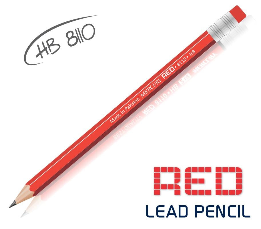 Mercury RED-8110 Black Lead Pencil 12-Pcs