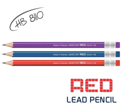 Mercury RED-8110 Black Lead Pencil 12-Pcs