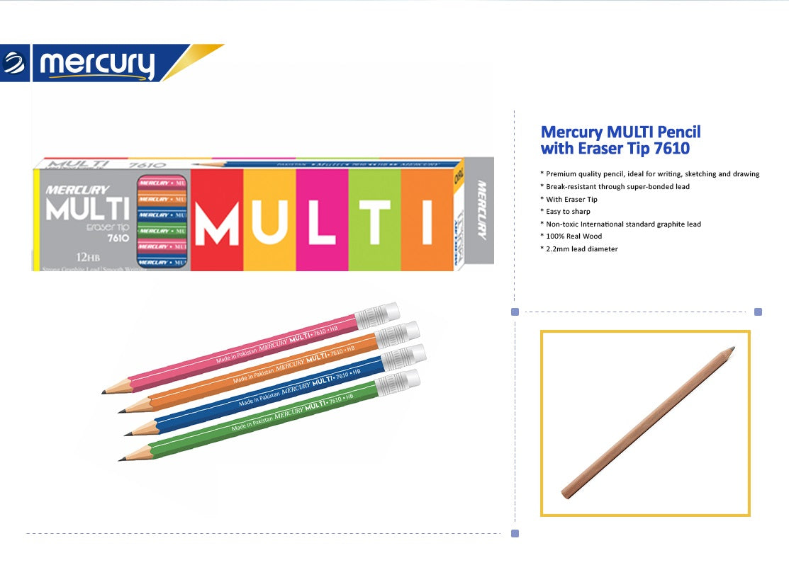 Mercury Multi Lead Pencil 7610 - (12-Pcs)