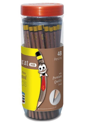 Goldfish 5000 Autocrat Pencil Plastic Jar 48-Pcs