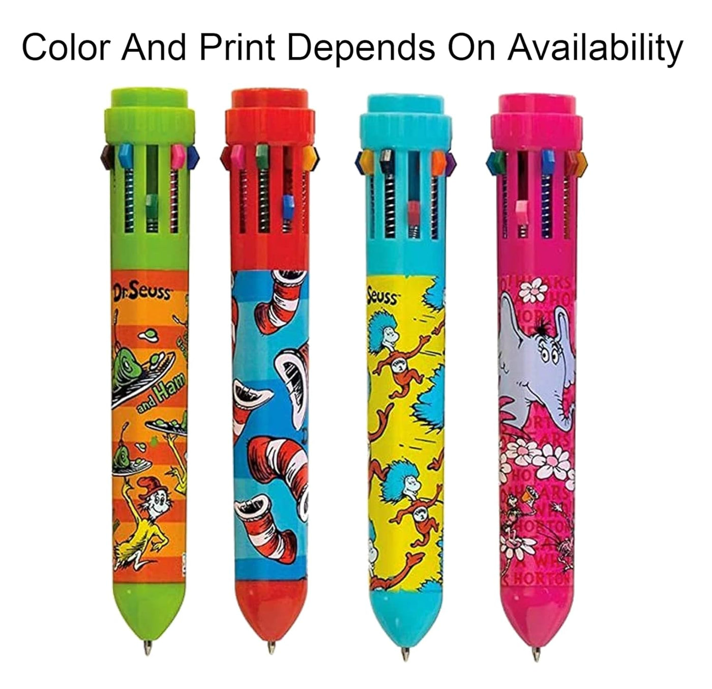 Dr. Seuss Multicolor Ballpoint Pen 10-in-1