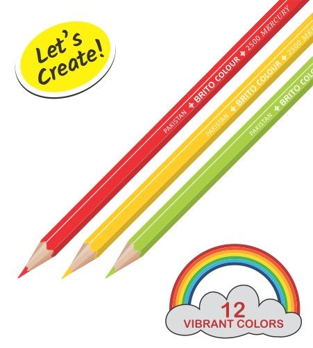 Mercury BRITO Colore Pencils Large 12-Color