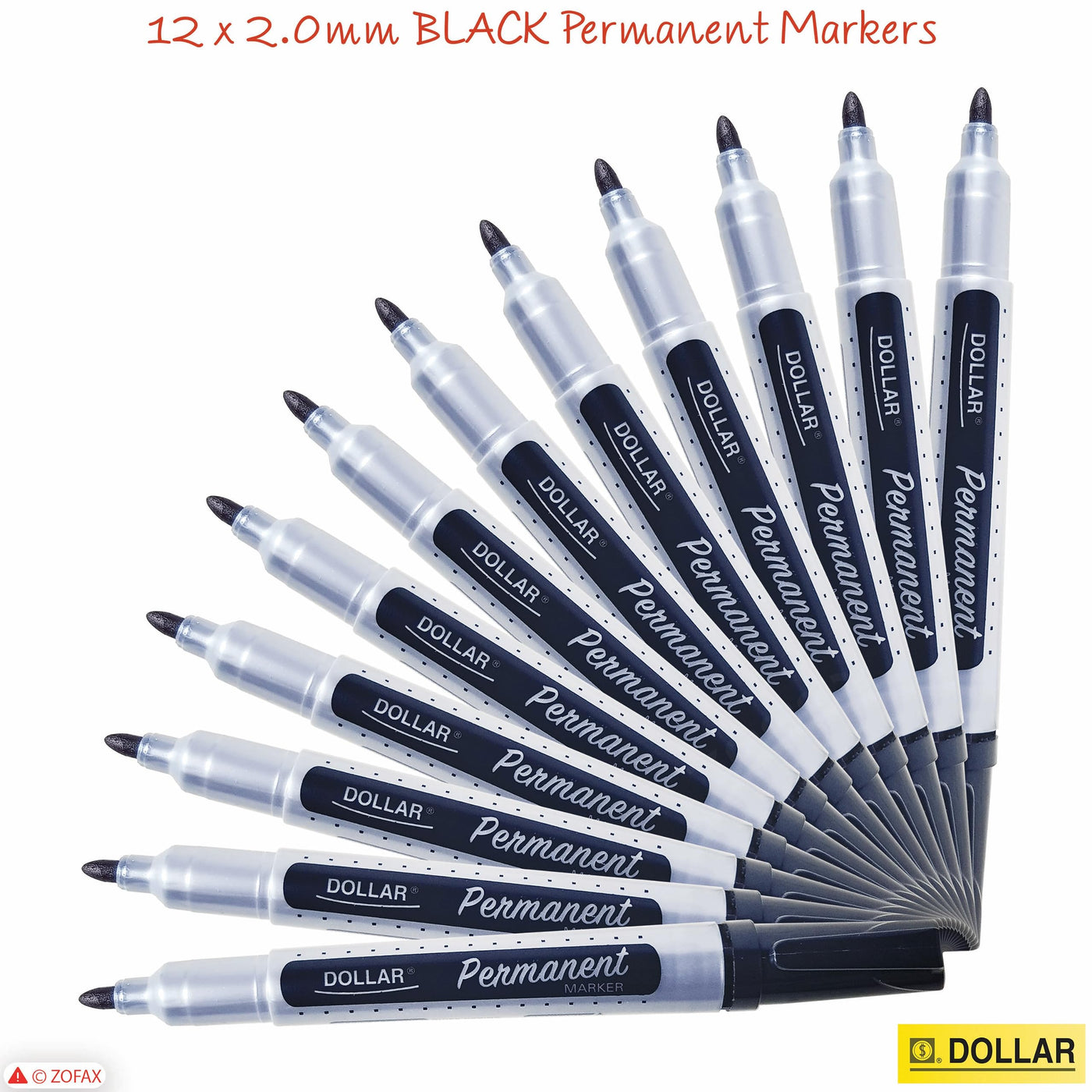 Dollar Permanent Marker 2MM - UML2 & UML5 - 12-Pcs