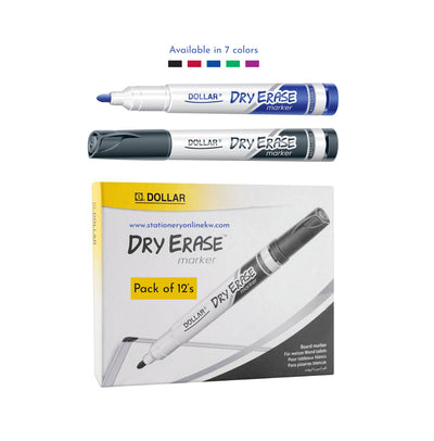 Dollar Dry Erase Whiteboard Marker 2MM - DE 2 - 12-Pcs