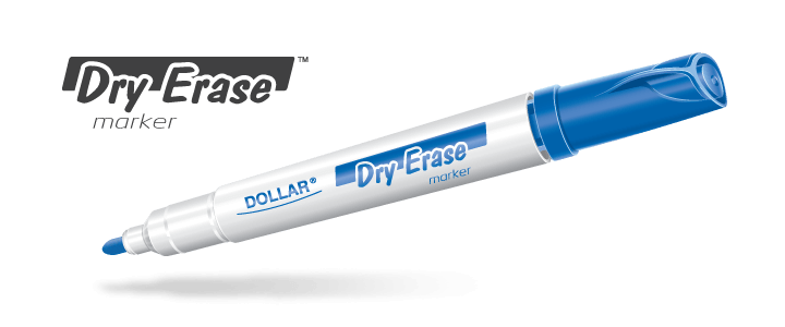 Dollar Dry Erase Whiteboard Marker 2MM - DE 2 - 12-Pcs