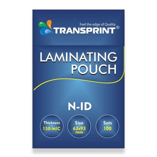 Transprint Laminating Pouch N-ID 150 Micron - 63x93mm - 100 Pcs