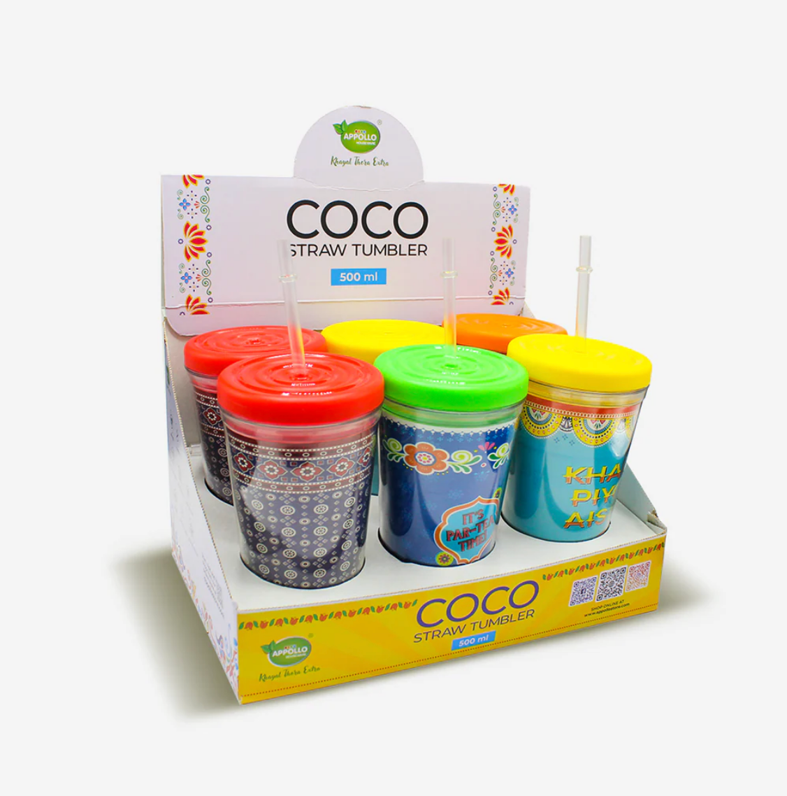 COCO Straw Tumbler 500ml