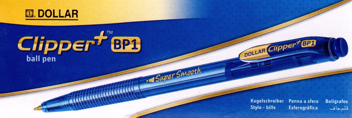 Dollar Clipper Plus BP1 Ball Pen - 10 Pcs