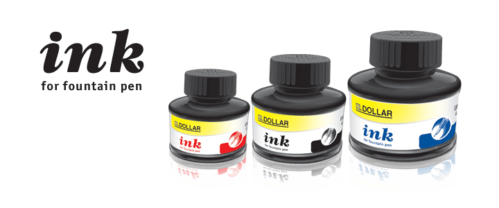 Dollar Fountain Pen Ink Bottle 15ml (1-Piece)