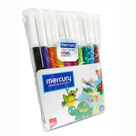 Mercury Fibre Color Marker Set of 10-Pcs