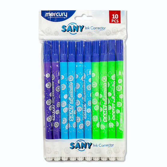 Mercury Sany Ink Corrector 10-Pcs