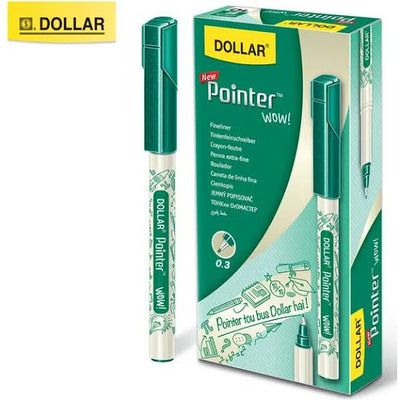 Dollar Pointer Wow 0.3mm Tip 12-Pcs