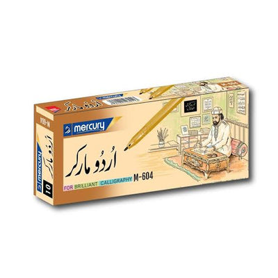 Mercury Urdu Cut Marker Calligraphy Marker 10-Pcs